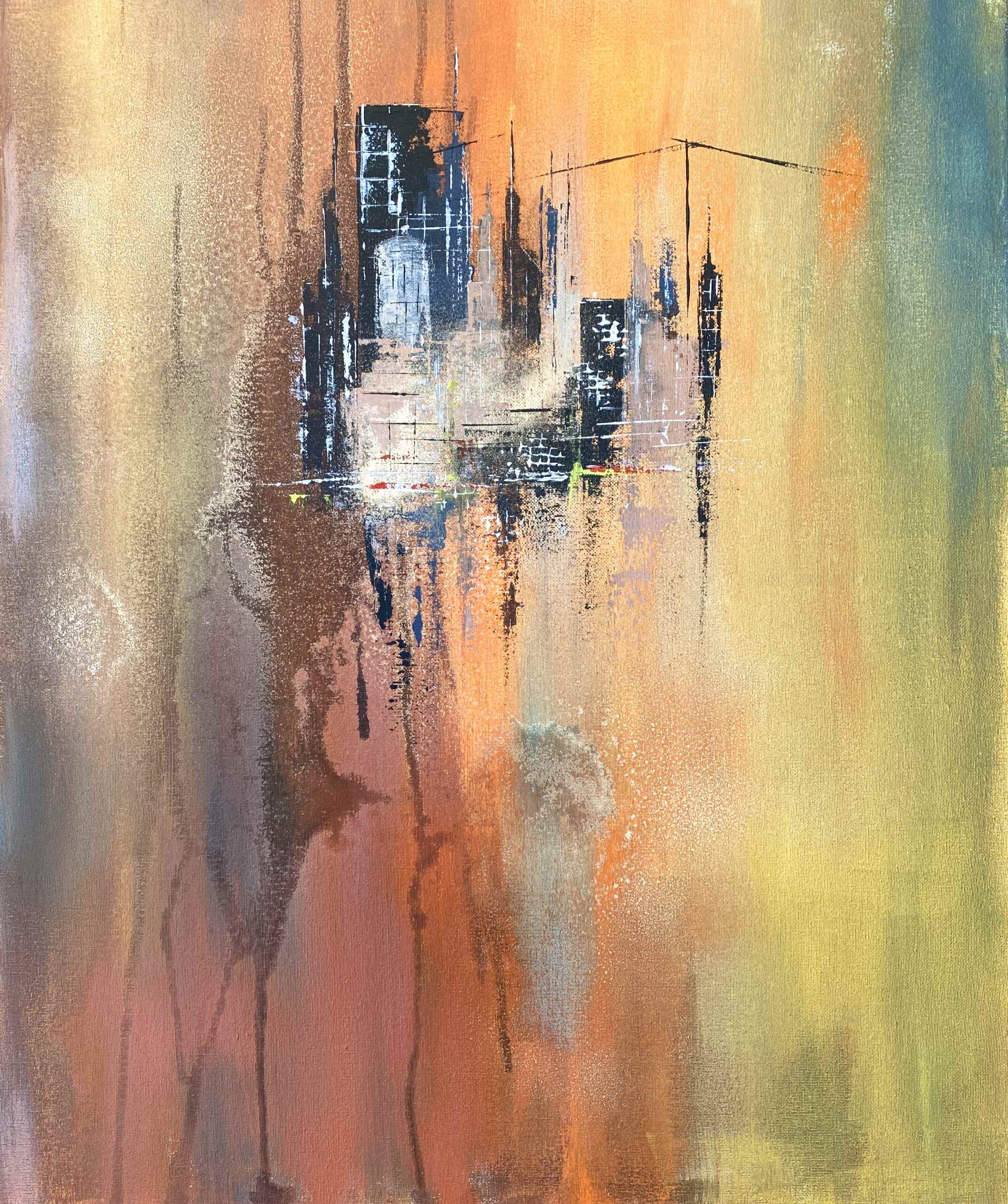 Artwork "Lights of the City No 2" by Nina Groth