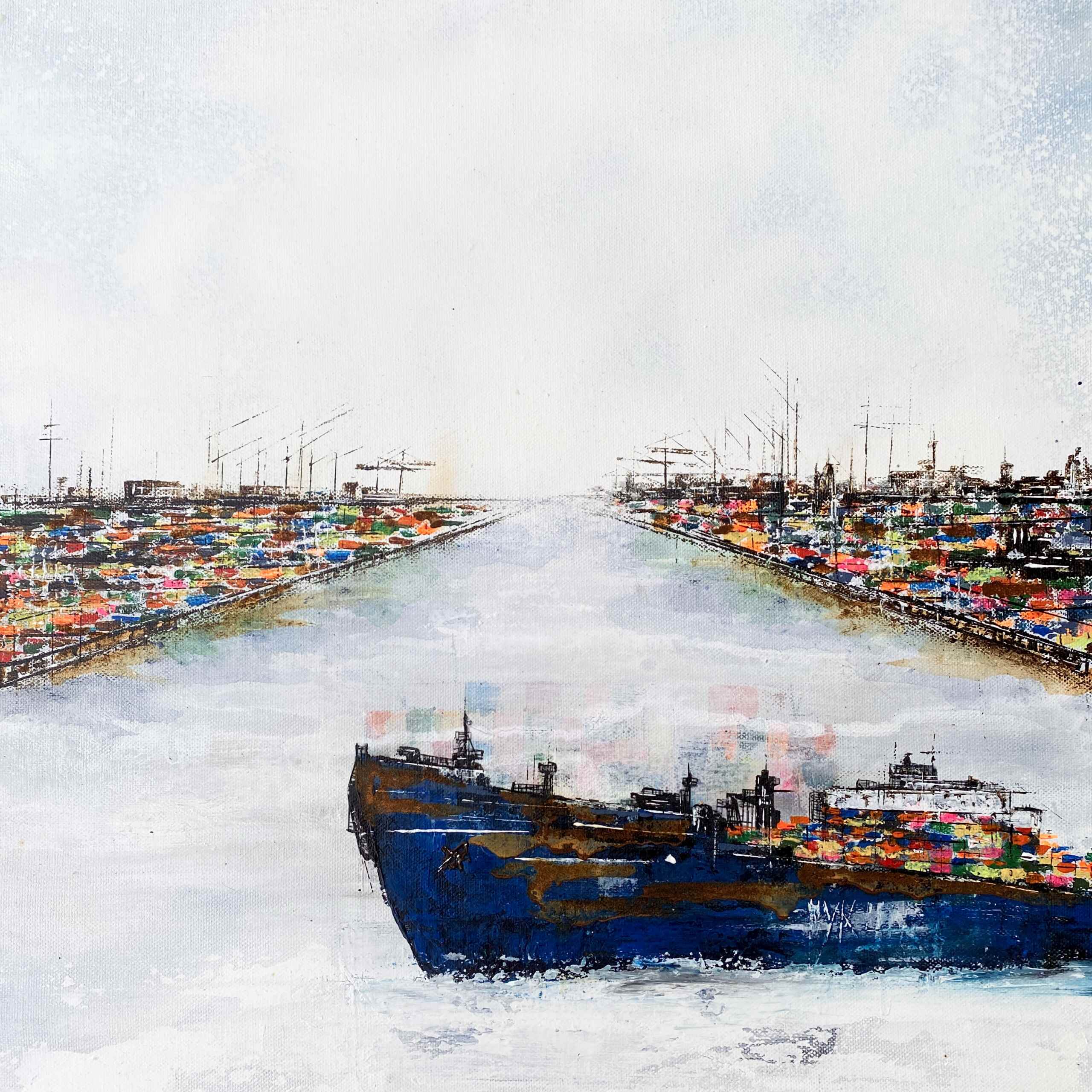 Kunstwerk „Dock No 5“ von Nina Groth