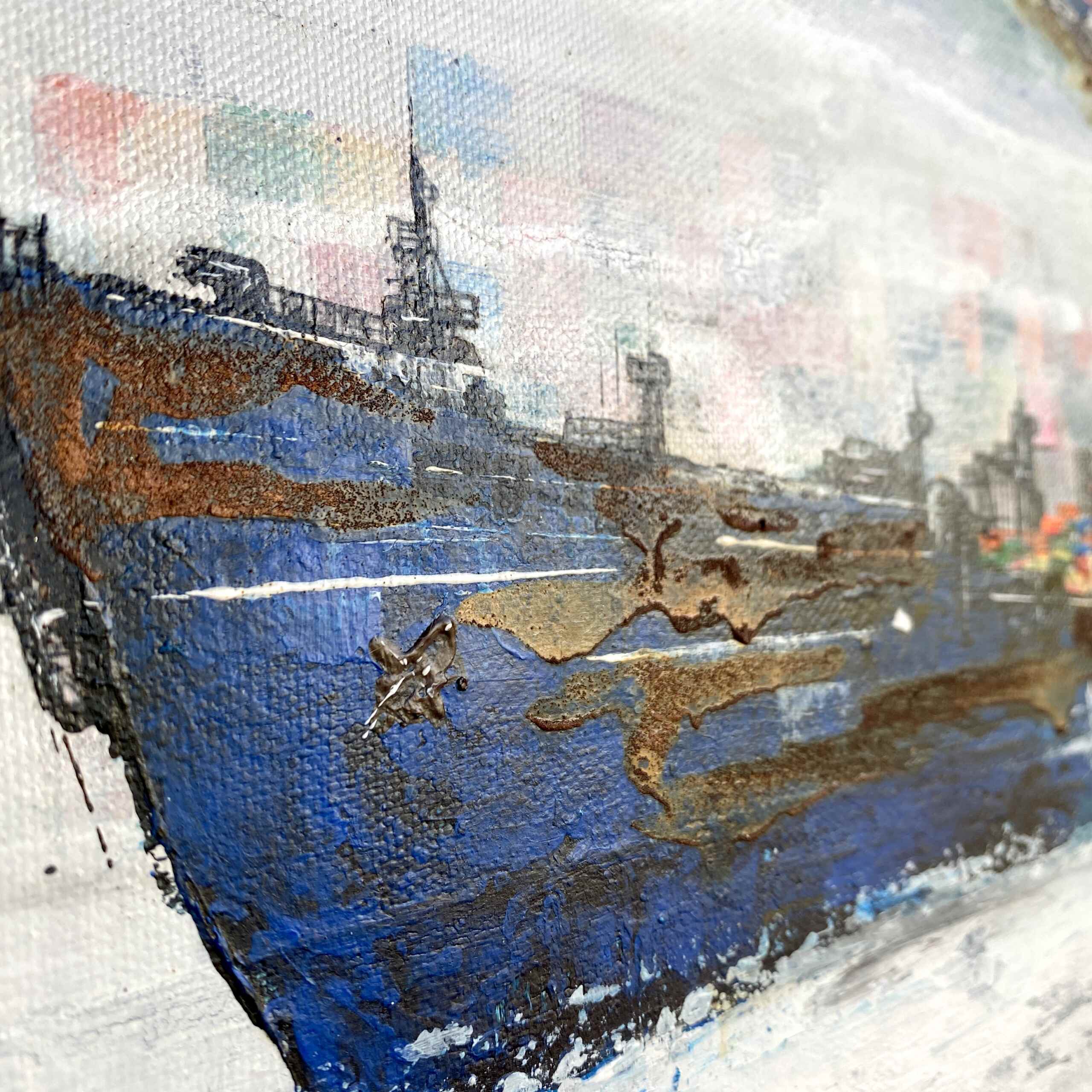 Detailansicht des Kunstwerks „Dock No 5“ von Nina Groth