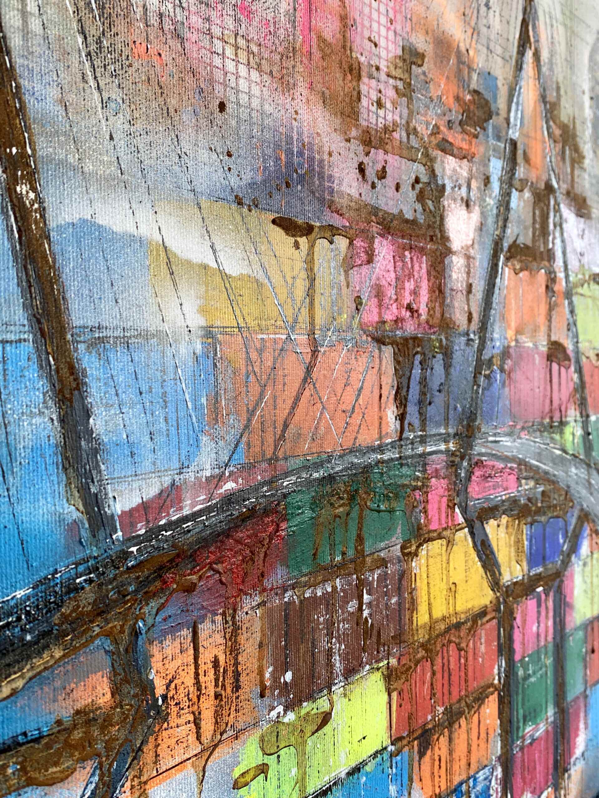 Detail of artwork "Containers" by Nina Groth