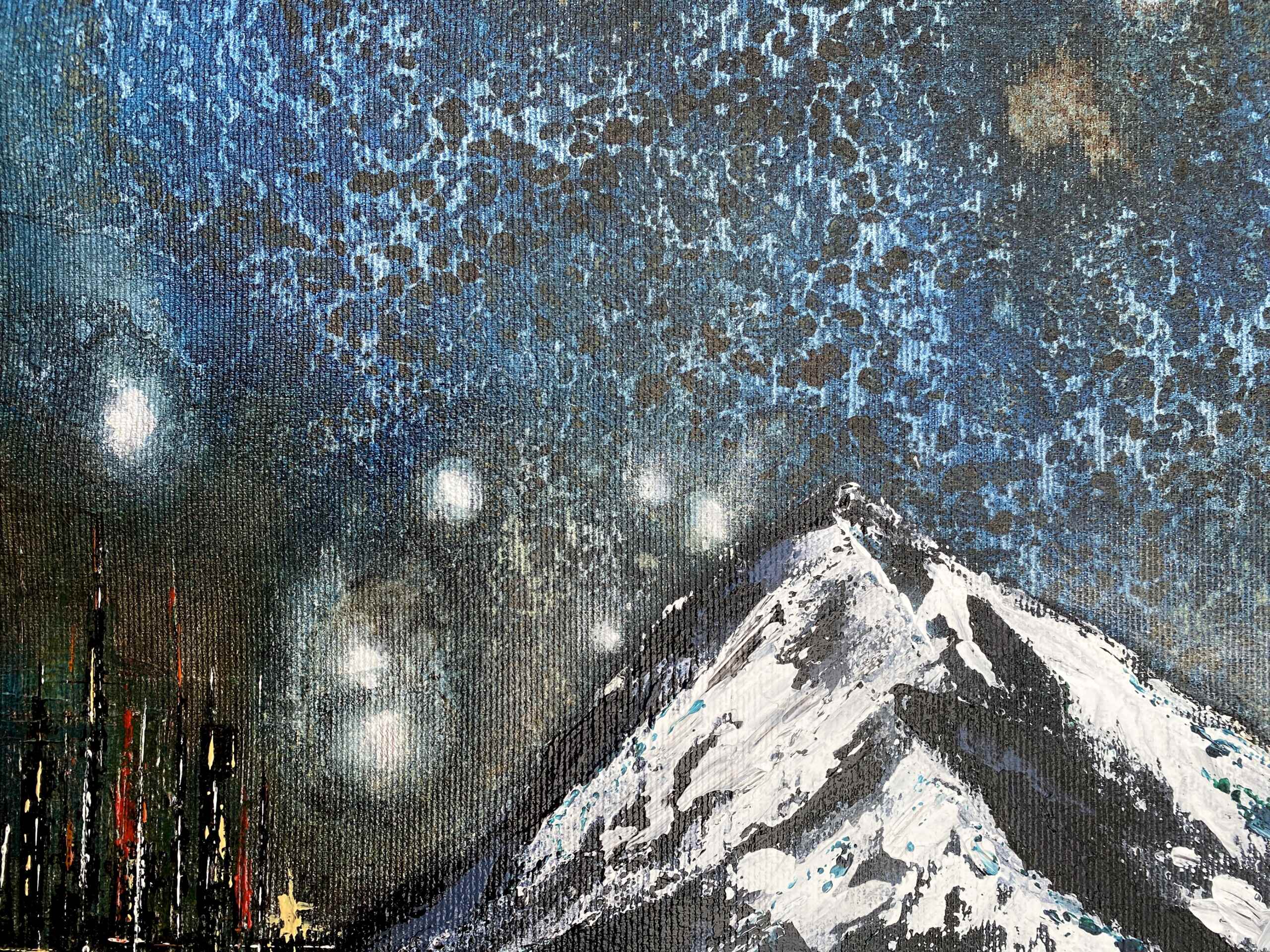 Detail of artwork "Below the Firmament" by Nina Groth