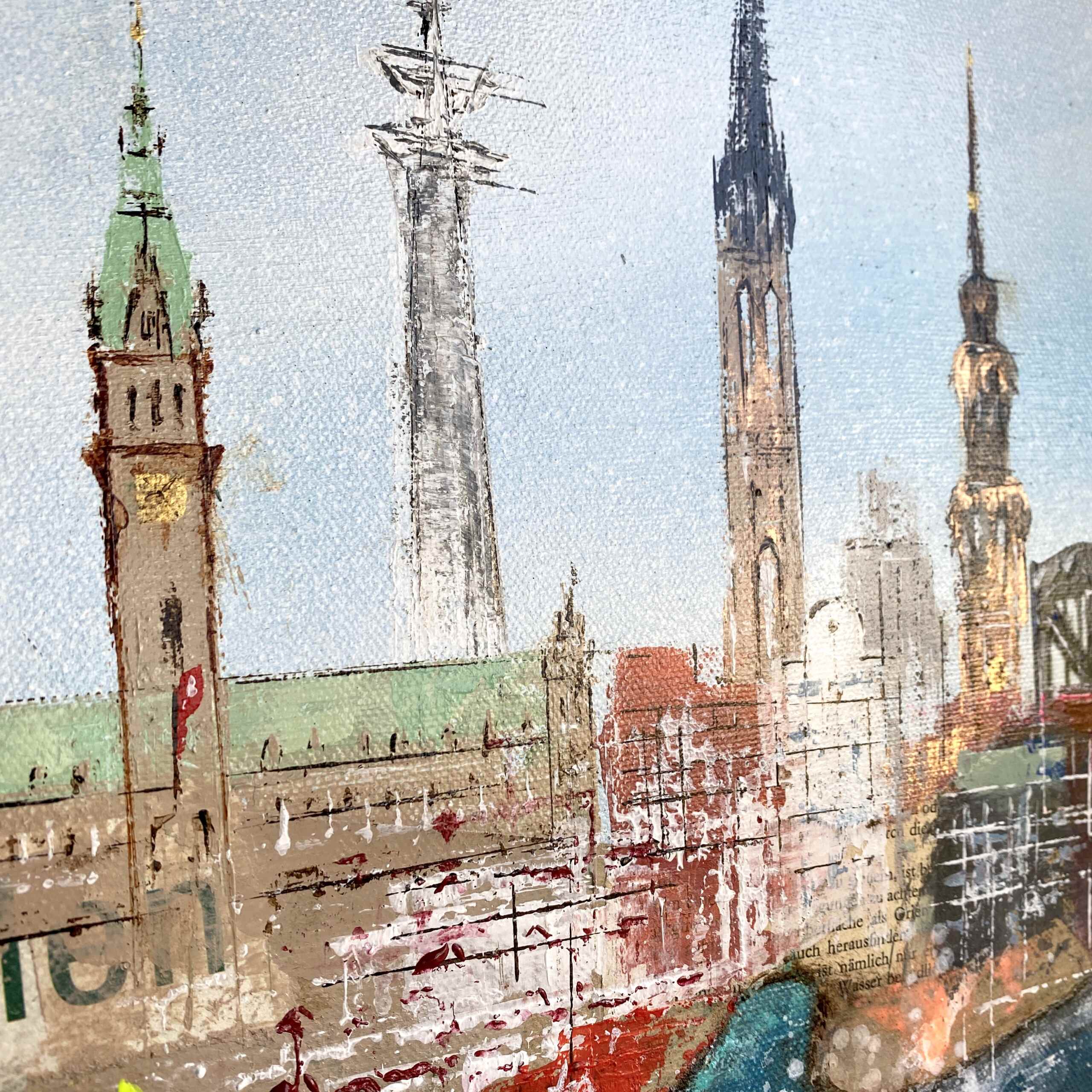 Detail of artwork "Inspiring Hamburg No 2” by Nina Groth