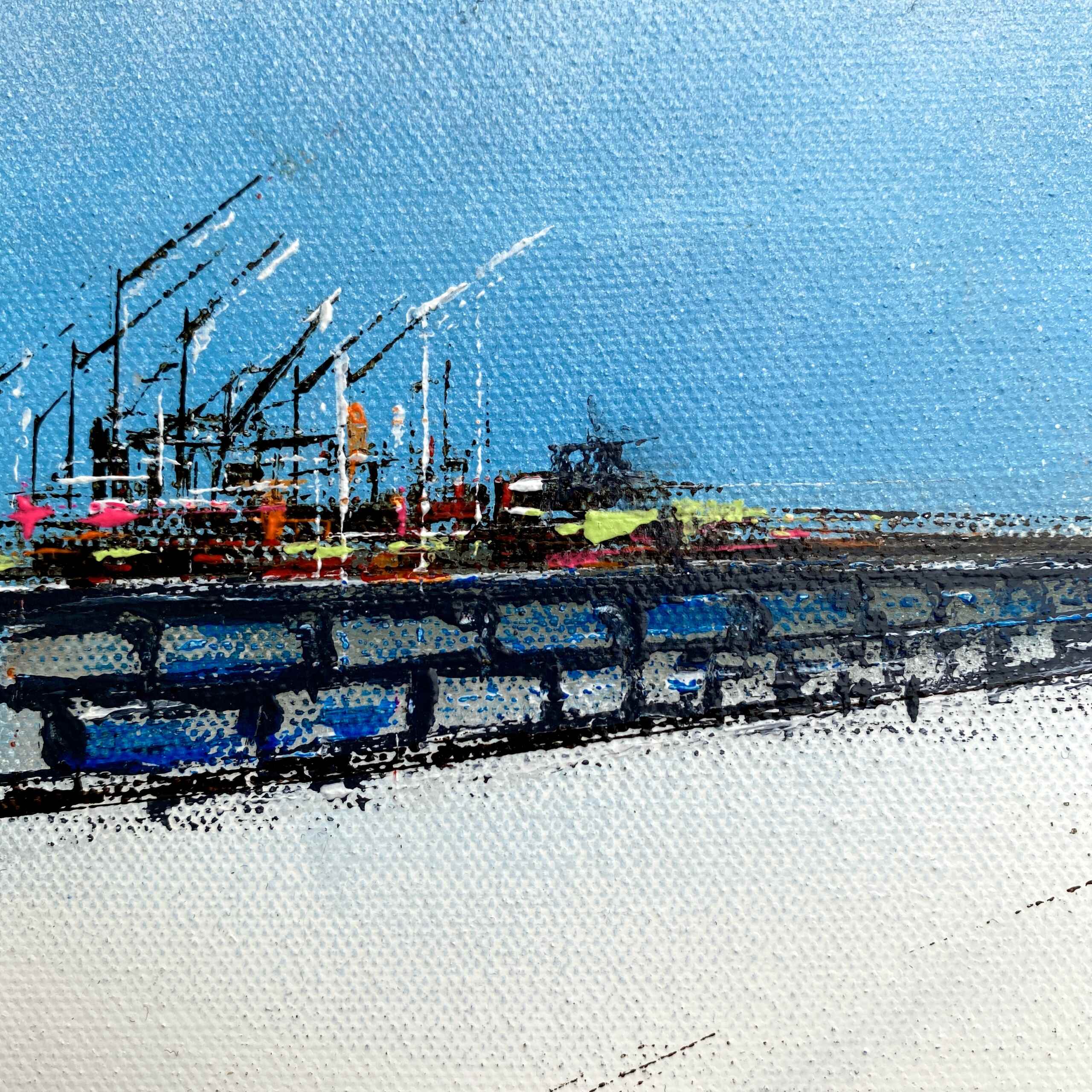 Detail of artwork "Dockland" by Nina Groth
