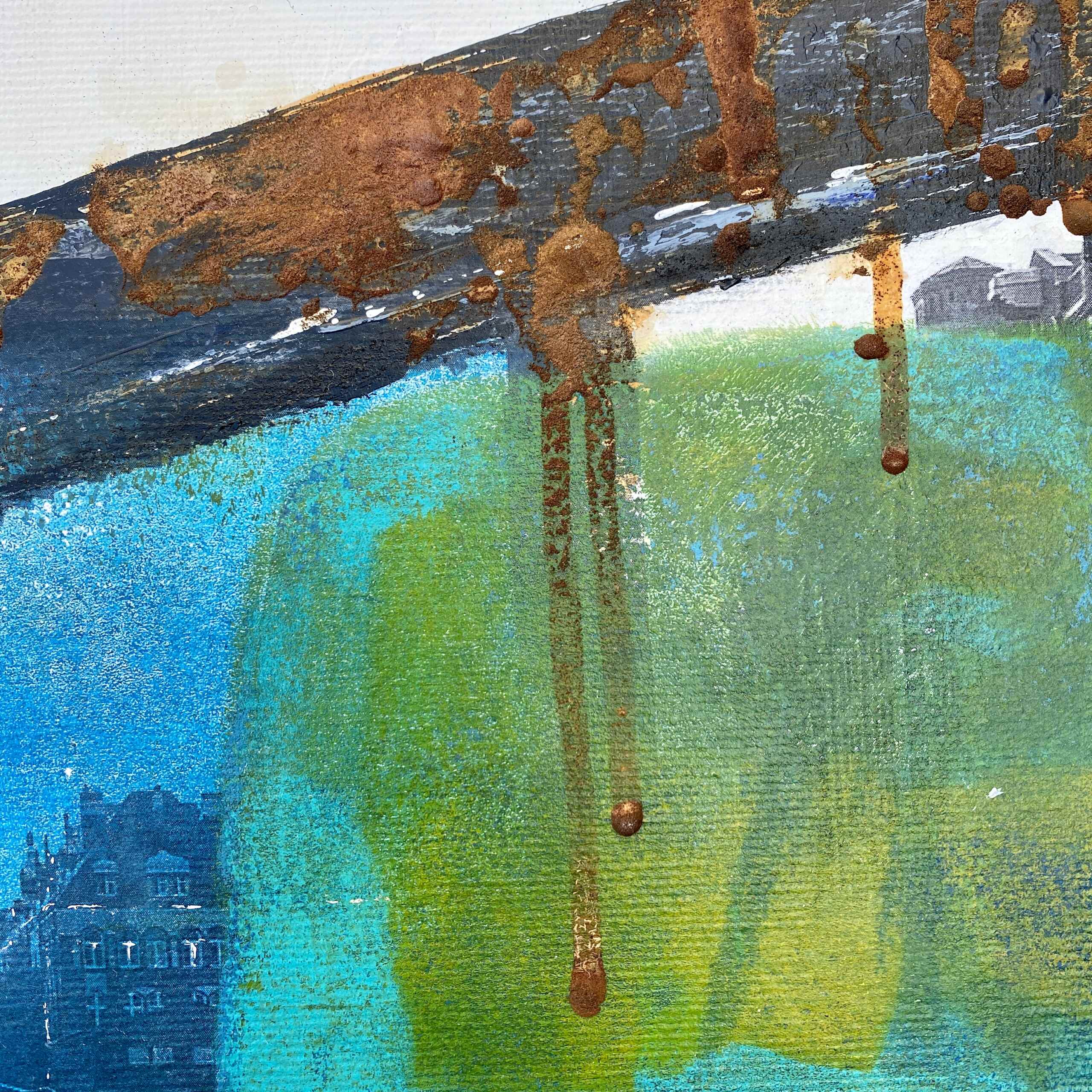 Detail of artwork "Bridges of Hamburg No 1” by Nina Groth