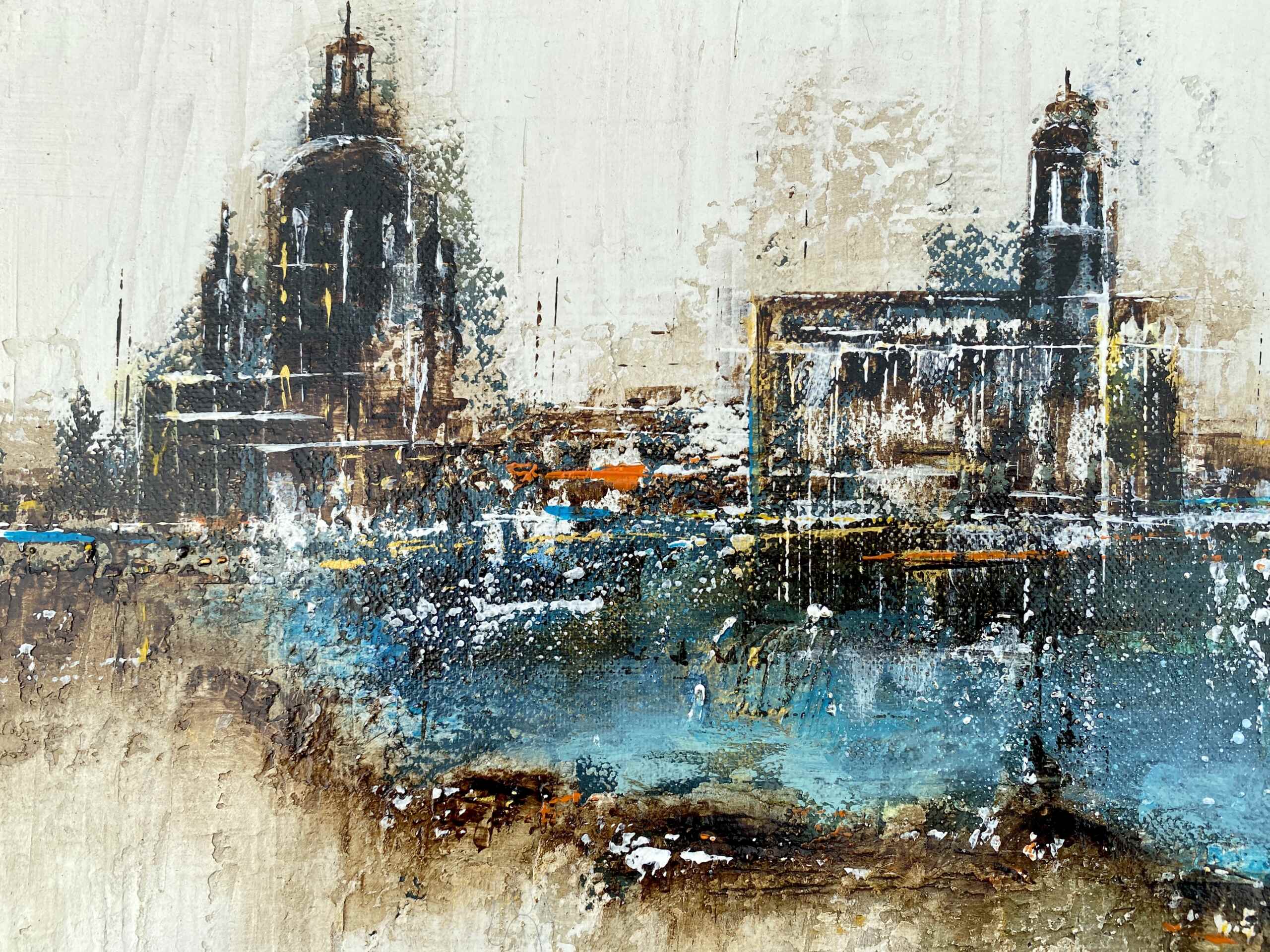 Detail of artwork "Elbe Impressions No 2" by Nina Groth
