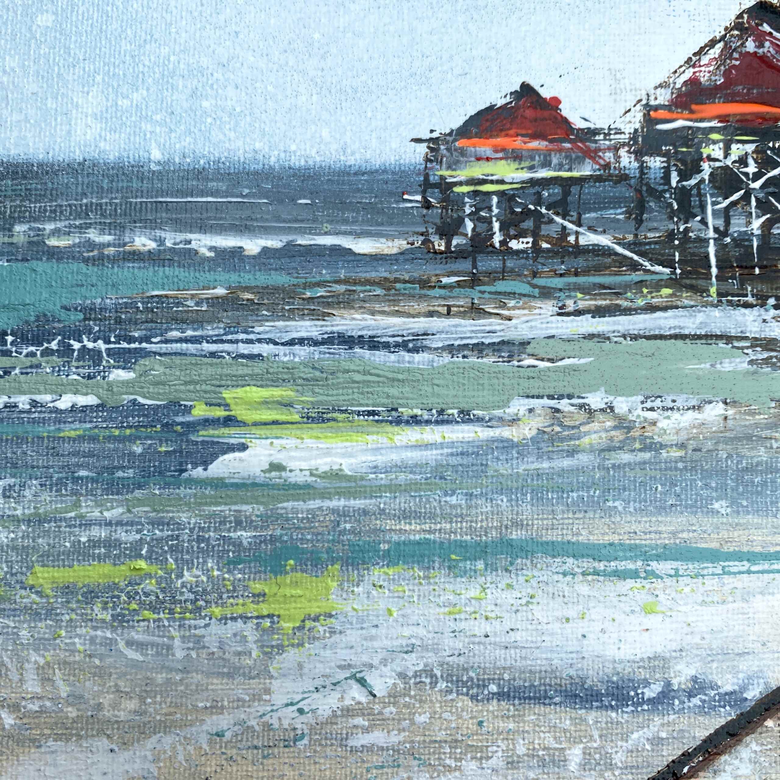 Detail of artwork "At Home by the Sea" by Nina Groth