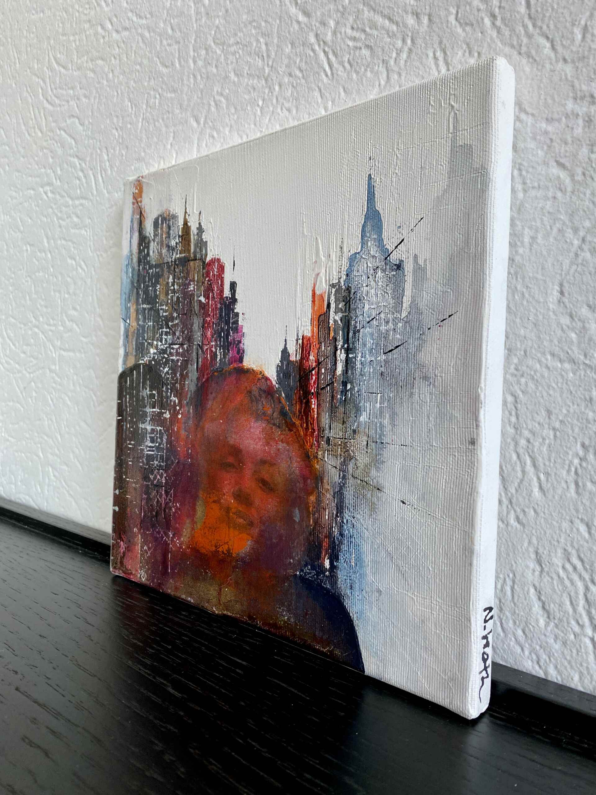 Side view of artwork "Sightseeing with Marilyn" by Nina Groth