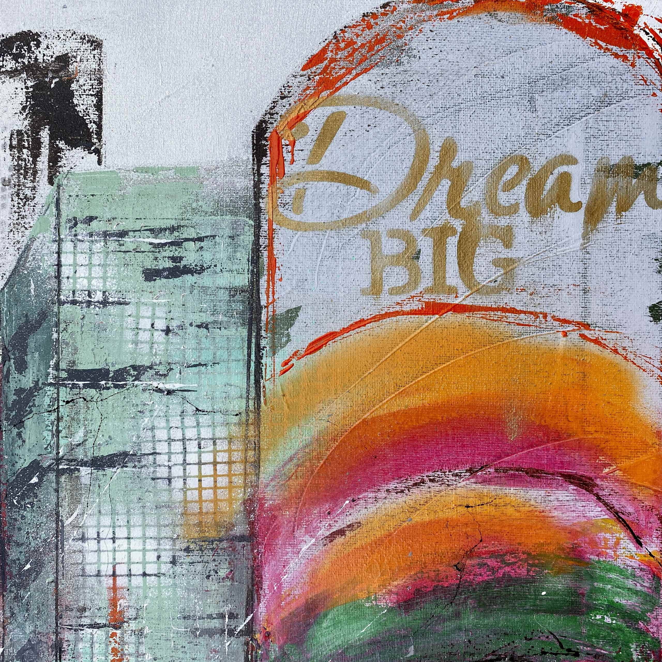 Detail of artwork "Dream Big" by Nina Groth