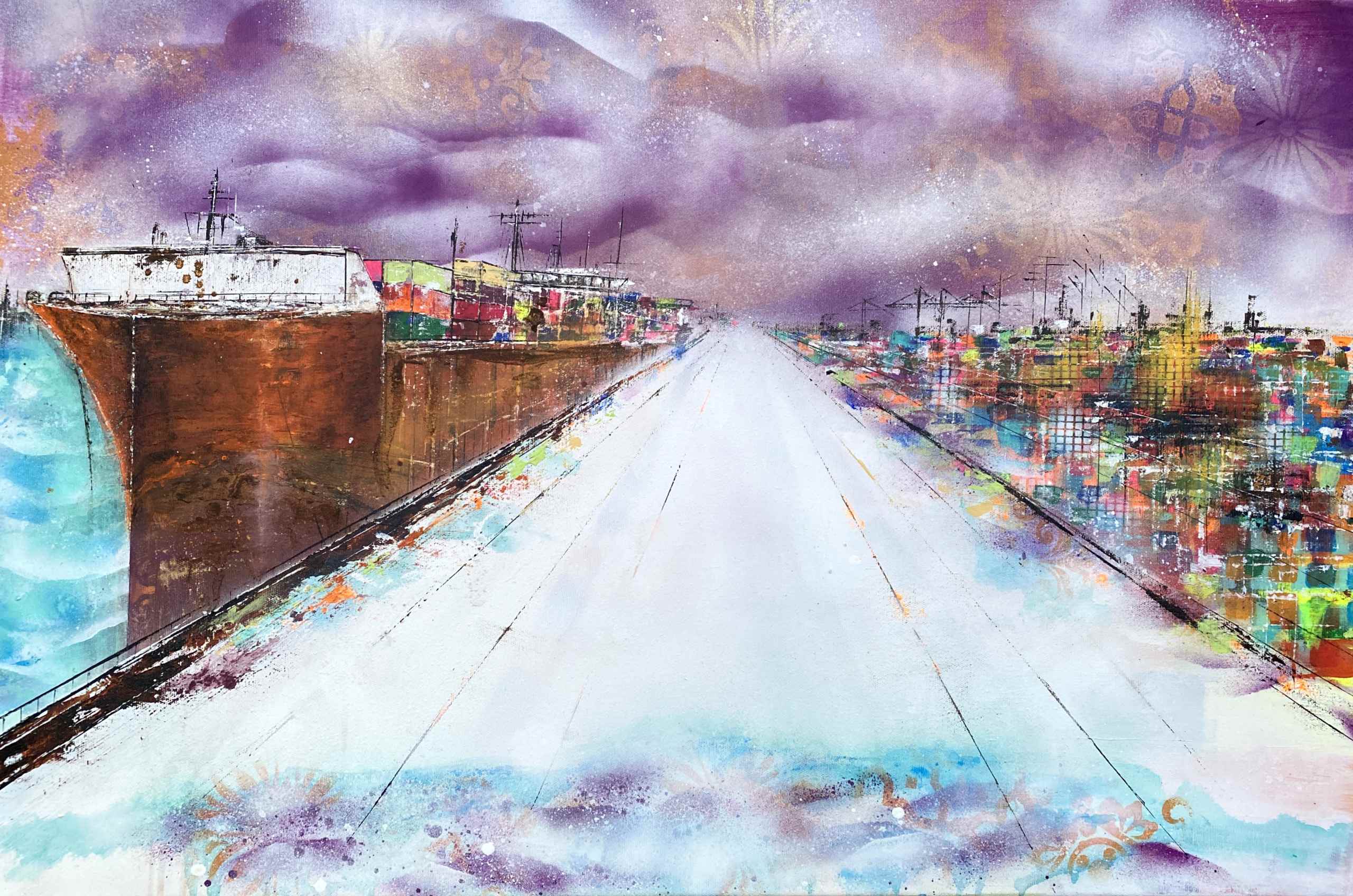 Artwork "Purple Clouds" by Nina Groth
