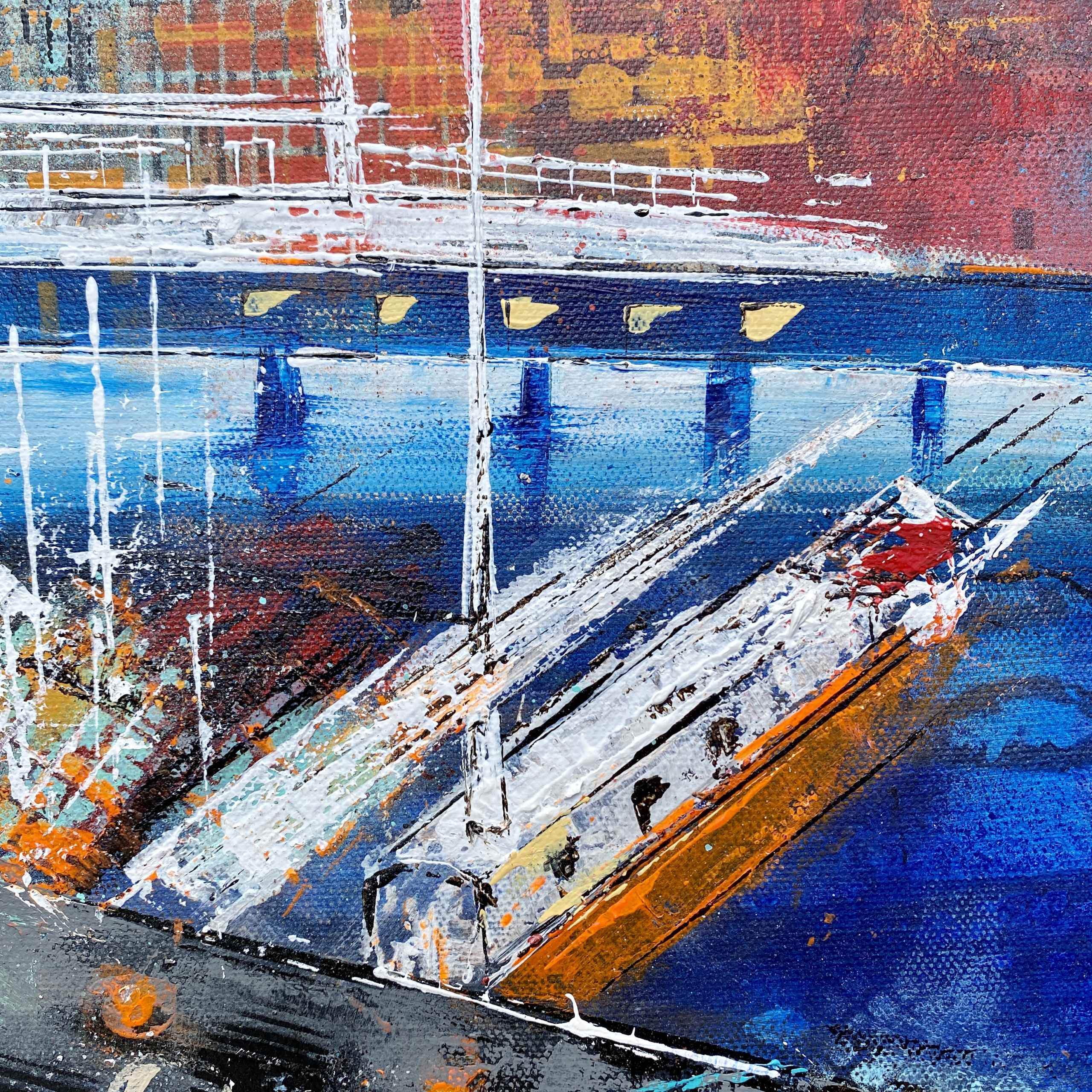 Detailansicht Kunstwerk „South Street Seaport“ von Nina Groth