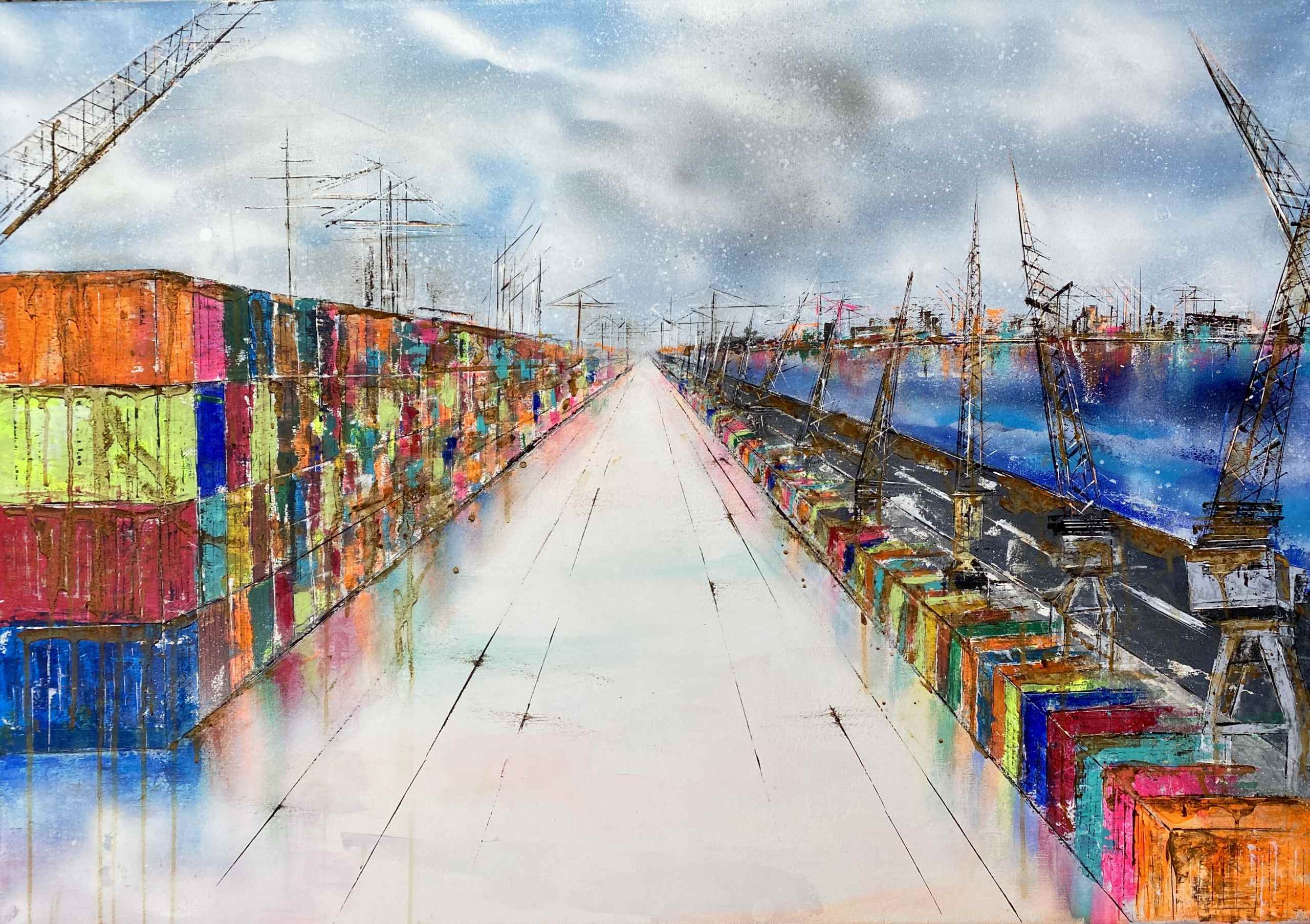 Artwork "Dock No 7" by Nina Groth