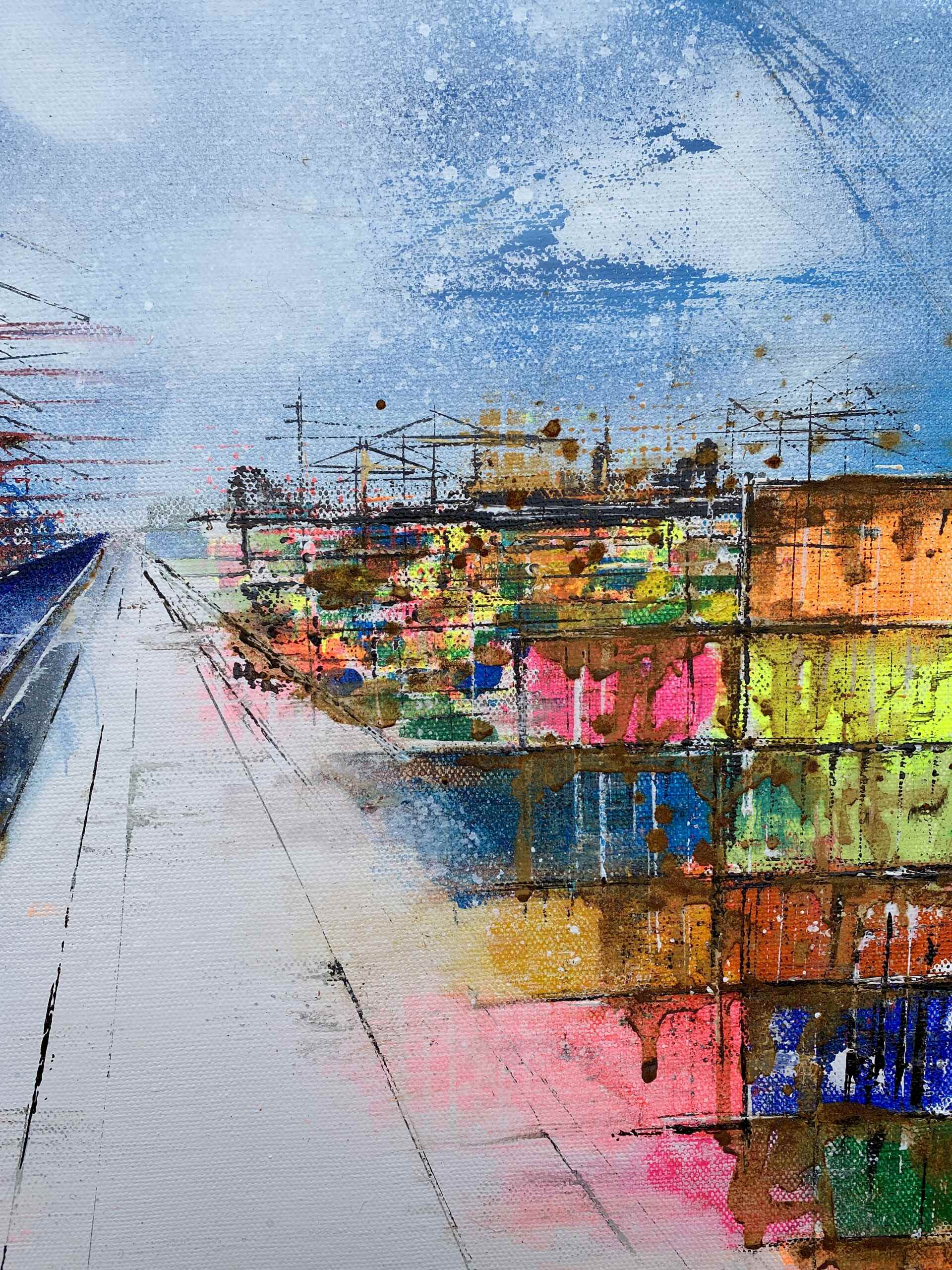 Details of artwork "Dock No 9“ by Nina Groth