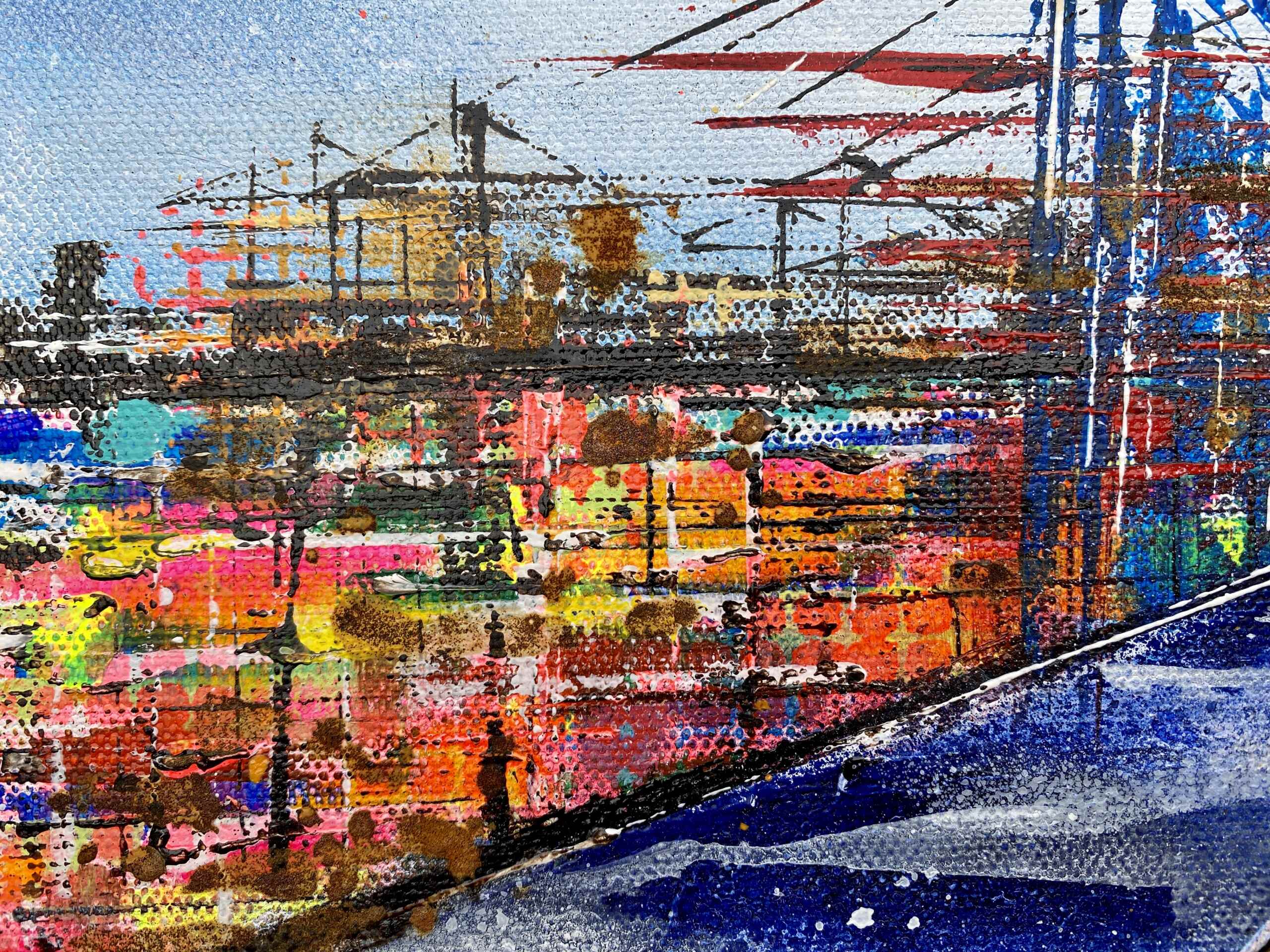 Detailansicht Kunstwerk „Dock No 9“ von Nina Groth