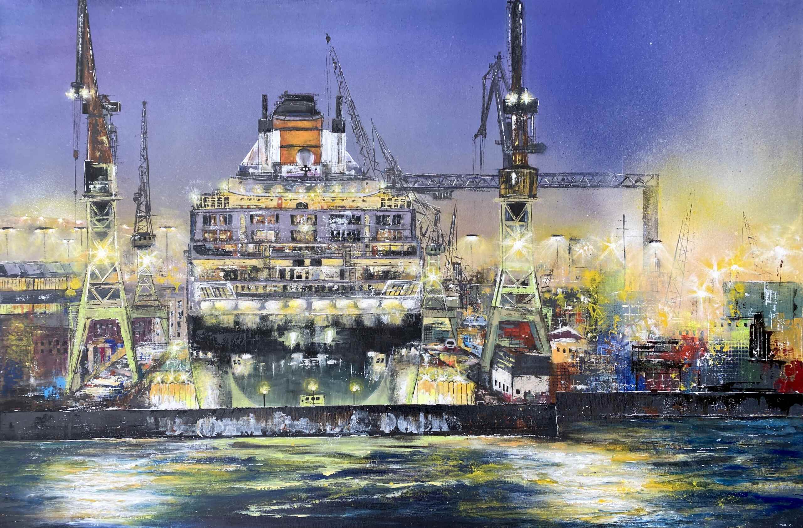 Kunstwerk „Über der Linie“ von Nina Groth Kunstwerk „Über der Linie“ von Nina Groth