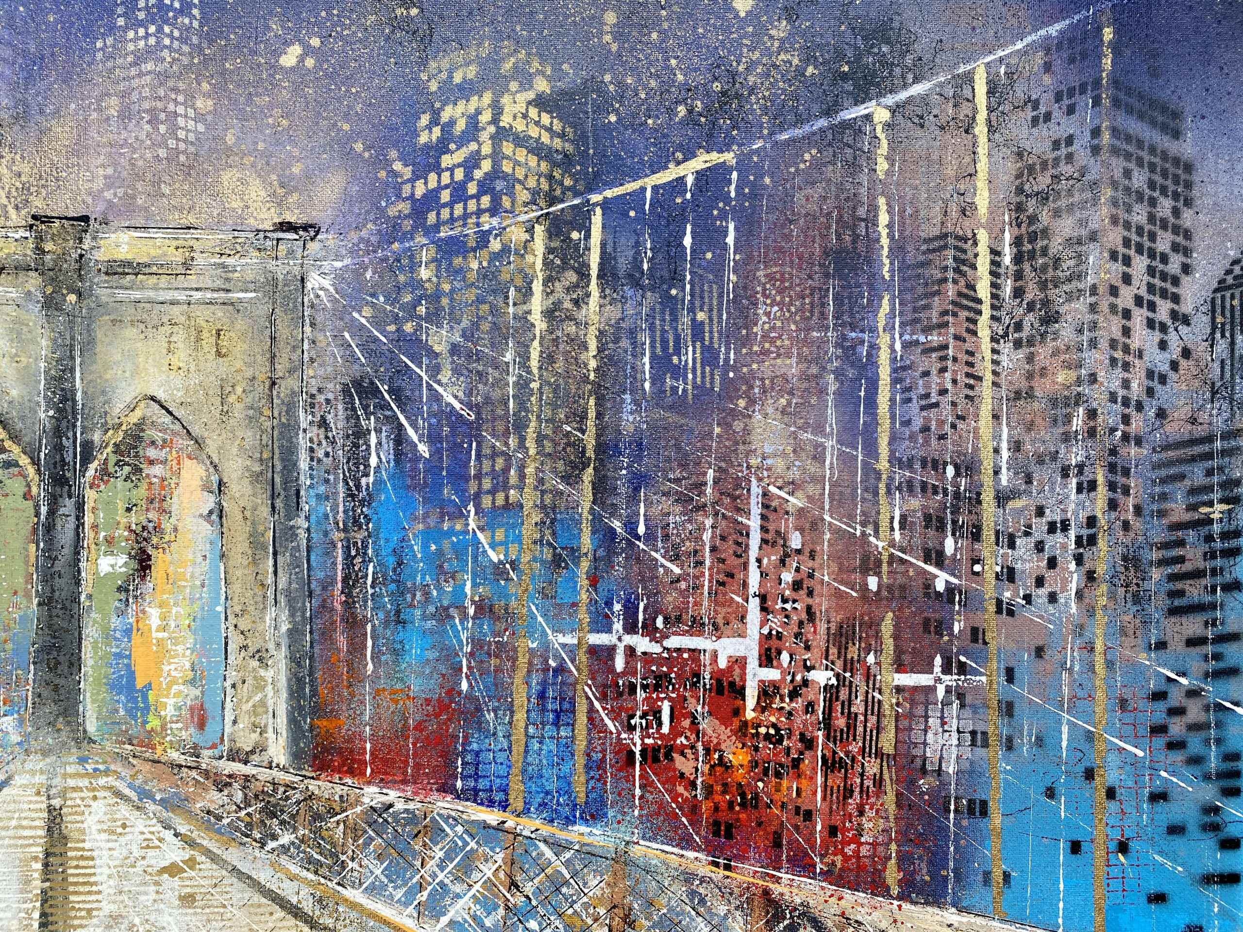 Details of artwork "Brooklyn Bridge" by Nina Groth