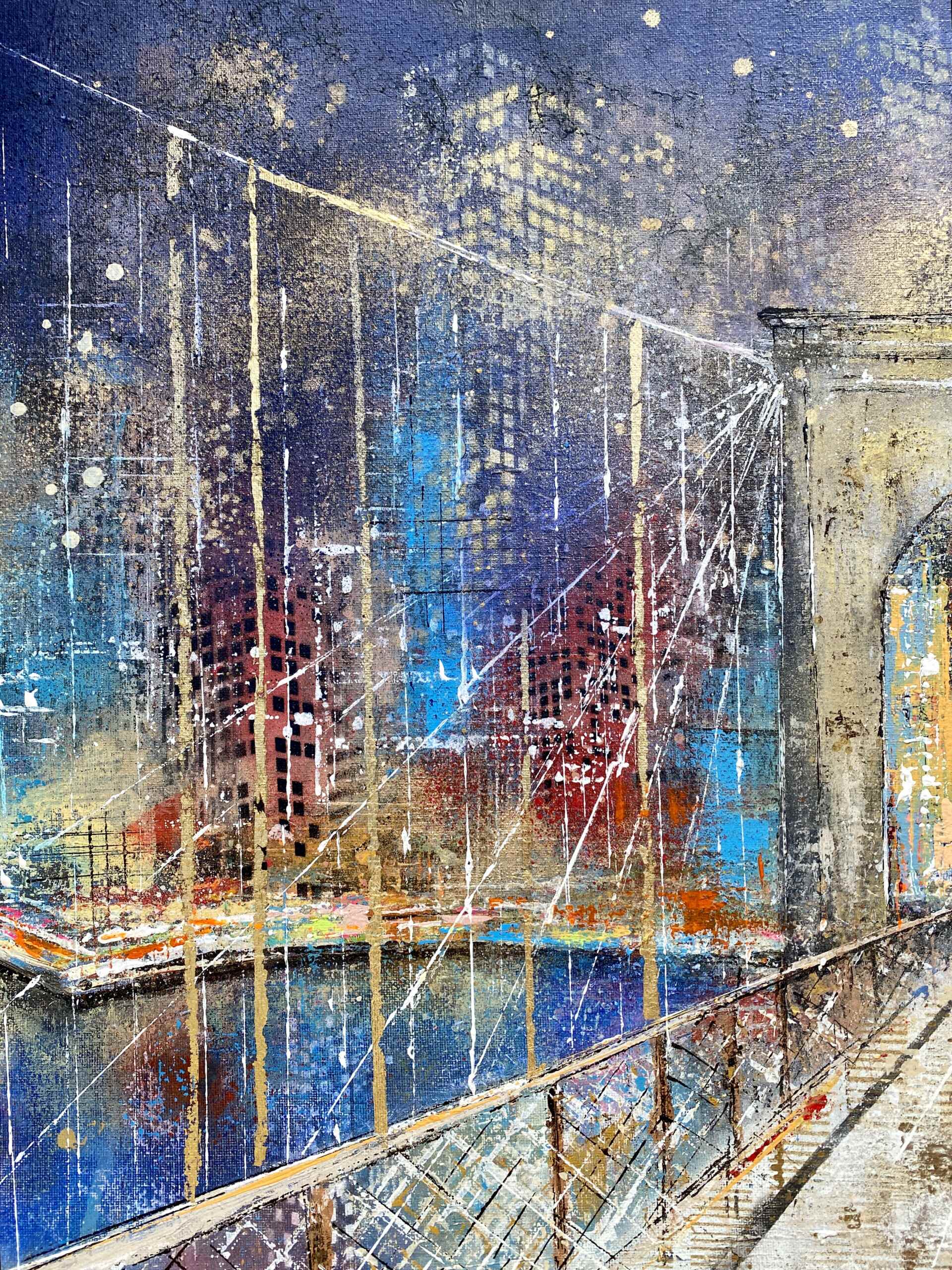 Detailansicht Kunstwerk „Brooklyn Bridge“ von Nina Groth