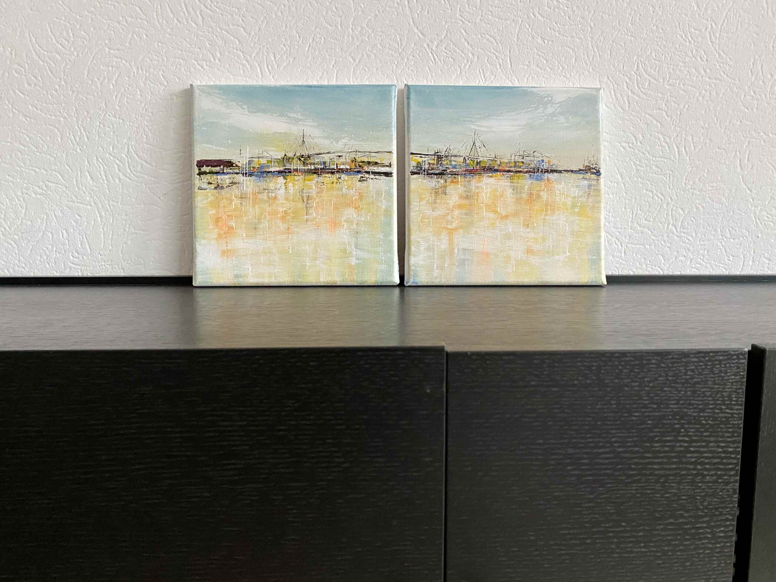Artworks "A New Day 1 & 2" by Nina Groth