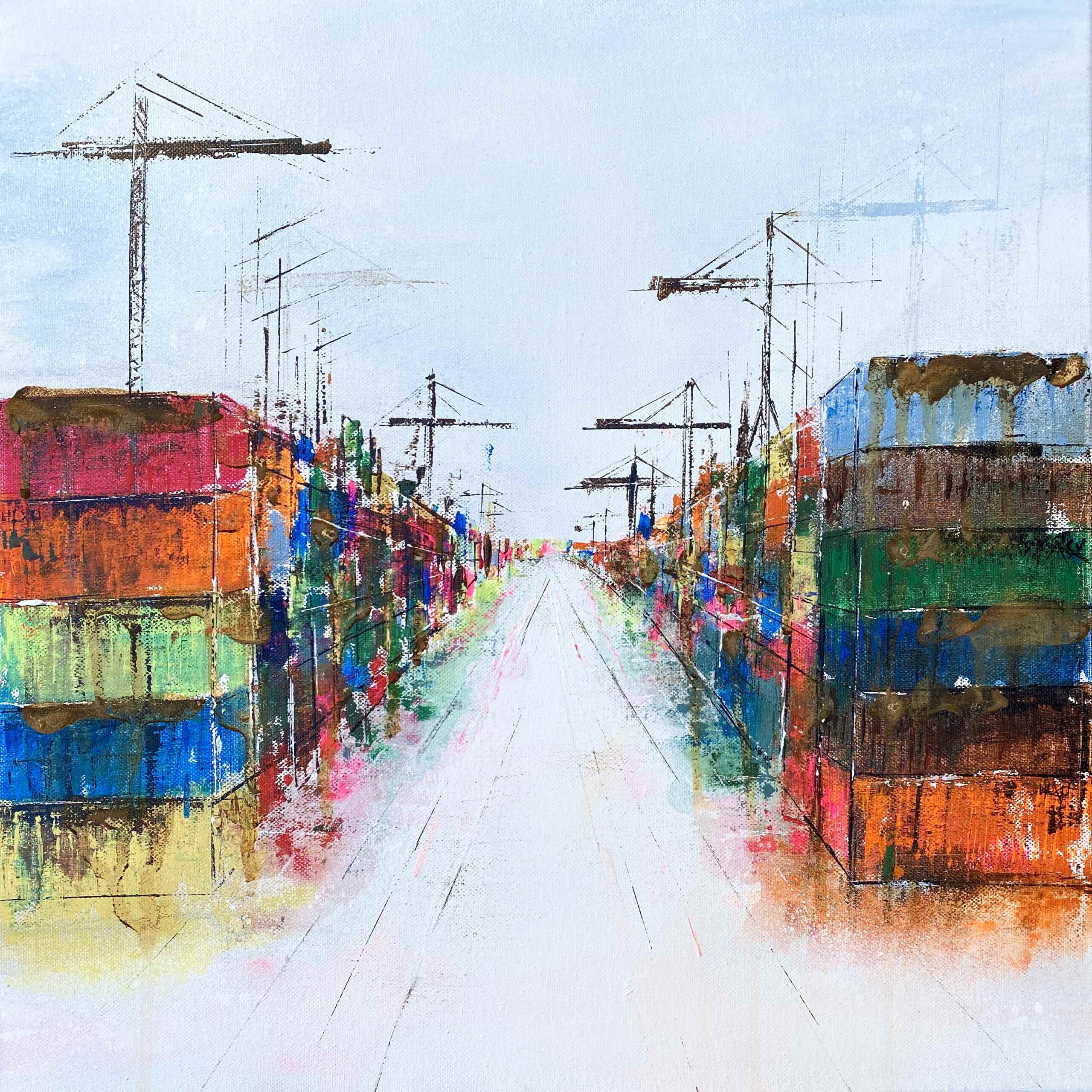 Kunstwerk „Dock No 1“ von Nina Groth Kunstwerk „Dock No 1“ von Nina Groth