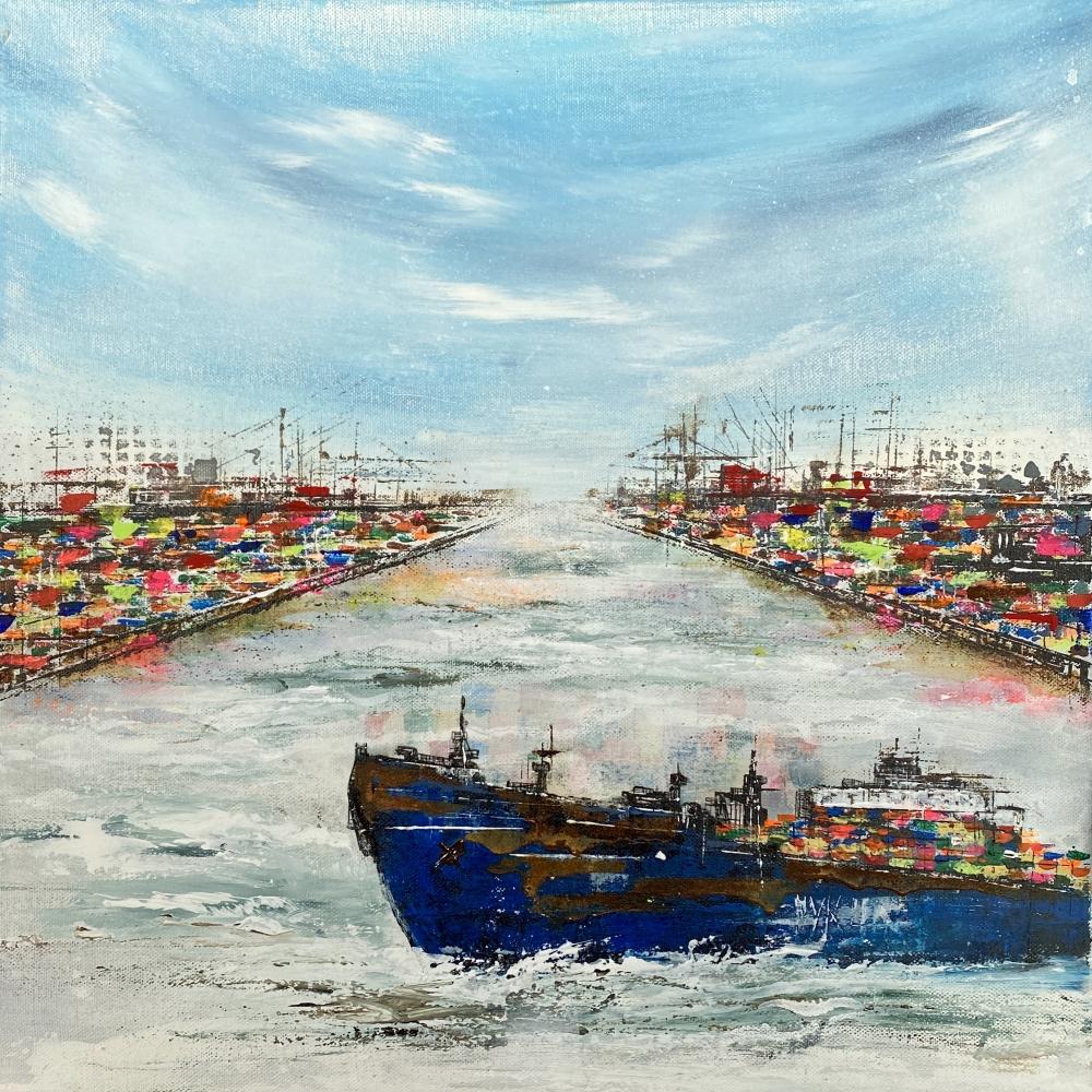 Kunstwerk „Dock No 5“ von Nina Groth