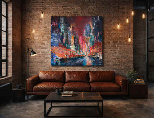 Die perfekte Bildgröße fürs Wohnzimmer oder den Empfangsbereich